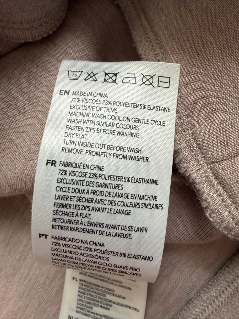 Varley Yates Half-Zip Sweatshirt Doublesoft Beige Women's Size Med - Picture 7 of 11